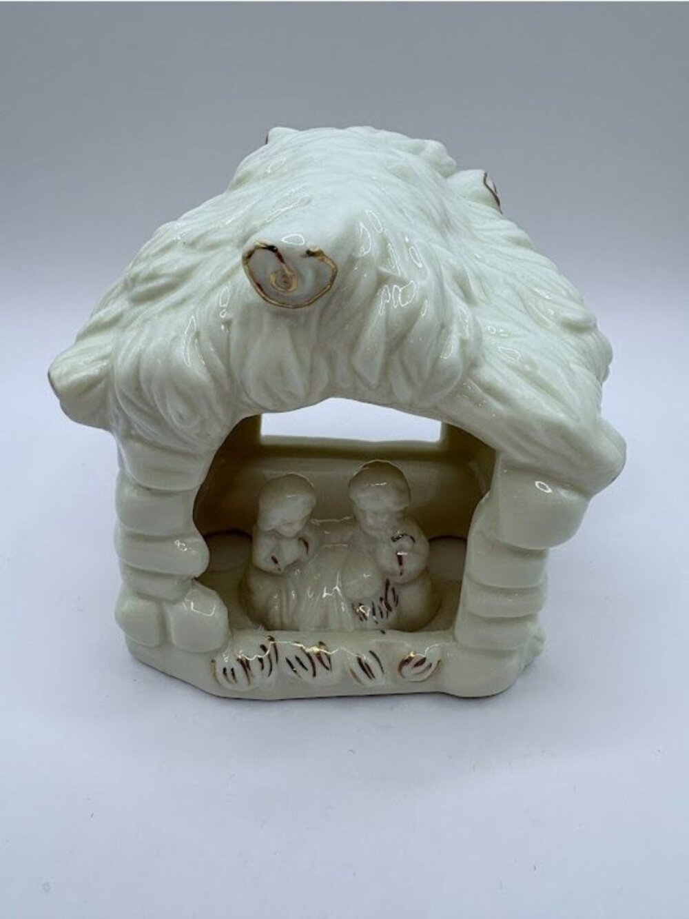 Vintage Porcelain Nativity Scene of the Holy Family